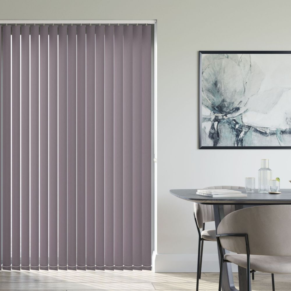 Bella Blackout Fossil Grey Vertical Blinds Swift Direct Blinds