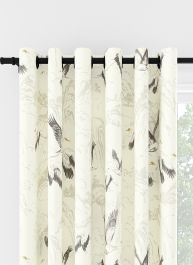 Laura Ashley Animalia Silver Eyelet Curtain