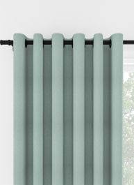 Laura Ashley Easton Grey Green Eyelet Curtain