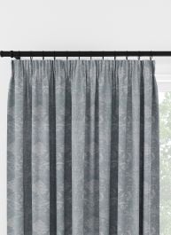Laura Ashley Josette Woven Pale Seaspray Pencil Pleat Curtain