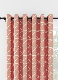 Orla Kiely Jumbo Linear Stem Bubblegum Eyelet Curtain