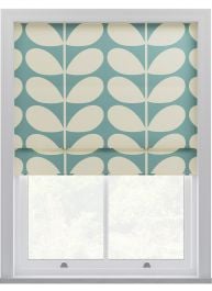 Orla Kiely Jumbo Solid Stem Duckegg Roman Blinds