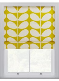 Orla Kiely Solid Stem Yellow Roman Blinds