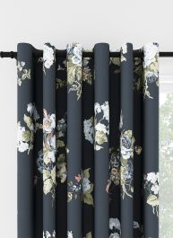 Laura Ashley Rosemore Midnight Eyelet Curtain