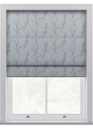 Laura Ashley Pussy Willow Embroidery Seaspray Roman Blind