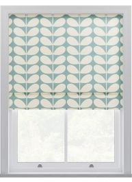 Orla Kiely Solid Stem Duckegg Roman Blinds