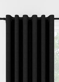 Laura Ashley Swanson Charcoal Eyelet Curtain