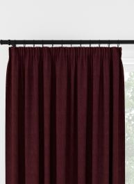 Laura Ashley Swanson Dark Cranberry Pencil Pleat Curtain