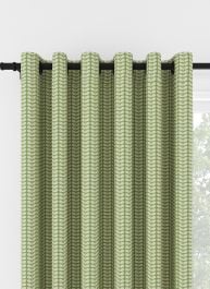 Orla Kiely Tiny Stem Green Eyelet Curtain