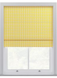 Orla Kiely Tiny Stem Yellow Roman Blinds