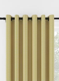 Orla Kiely Tiny Stem Yellow Eyelet Curtain