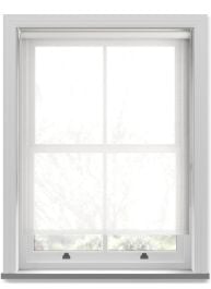 Voile White Cotton Twist Roller Blind