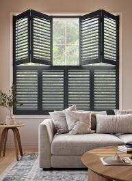 Black Grey Tier on Tier Shutter