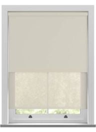 Bella Oyster & Nico Cream Double roller Blind