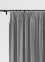 Koi Faux Silk Charcoal