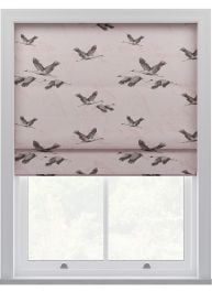 Laura Ashley Animalia Embroidered Blush Roman Blind