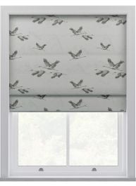Laura Ashley Animalia Embroidered Pale Duck Egg Roman Blind