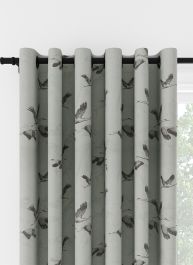 Laura Ashley Animalia Embroidered Pale Duck Egg Eyelet Curtain