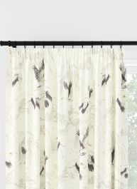 Laura Ashley Animalia Silver Pencil Pleat Curtain