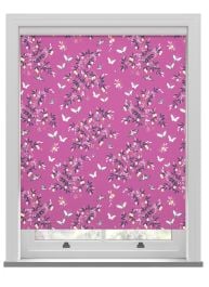 Sara Miller Butterflies & Trellis Purple Roller Blind