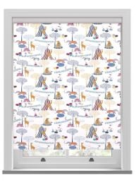 Sara Miller Circus White Roller Blind