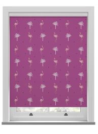 Sara Miller Flamingo Pink Roller Blind