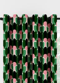 Orla Kiely Florida Jade Eyelet Curtain