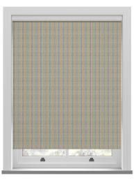 Emily Bond George Stripe Indigo Roller Blind