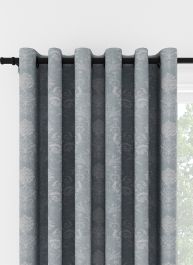 Laura Ashley Josette Woven Pale Seaspray Eyelet Curtain