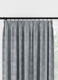 Laura Ashley Josette Woven Pale Seaspray Pencil Pleat Curtain
