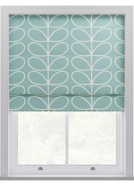 Orla Kiely Jumbo Linear Stem Aqua Roman Blinds