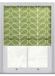 Orla Kiely Jumbo Linear Stem Chalky Green Roman Blinds