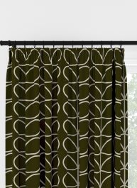 Orla Kiely Jumbo Linear Stem Kelp Pencil Pleat Curtain