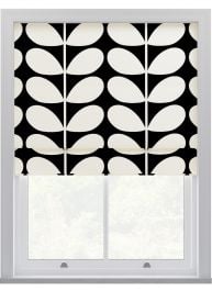 Orla Kiely Jumbo Solid Stem Black Roman Blinds