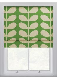 Orla Kiely Jumbo Solid Stem Green Roman Blinds