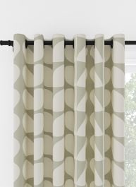 Orla Kiely Jumbo Solid Stem Pebble Eyelet Curtain