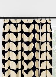 Orla Kiely Jumbo Solid Stem Whale  Pencil Pleat Curtain
