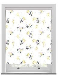 Sara Miller Lemon Cluster White Roller Blind