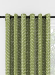 Orla Kiely Linear Stem Chalky Green Eyelet Curtain