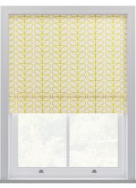 Orla Kiely Linear Stem Dandelion on Cream Roman Blinds