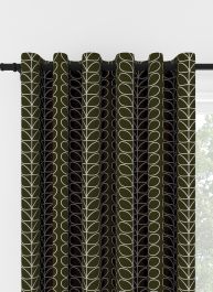 Orla Kiely Linear Stem Kelp Eyelet Curtain