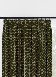 Orla Kiely Linear Stem Kelp Pencil Pleat Curtain