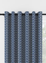 Orla Kiely Linear Stem Marine Eyelet Curtain