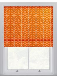 Orla Kiely Linear Stem Persimmon Roman Blinds