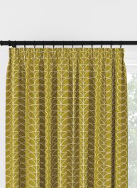 Orla Kiely Linear Stem Seagrass Pencil Pleat Curtain