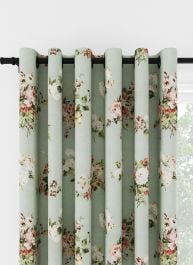 Laura Ashley Rosemore Sage Eyelet Curtain