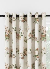 Laura Ashley Rosemore Natural Eyelet Curtain