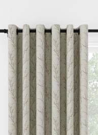 Laura Ashley Pussy Willow Embroidery Blush Eyelet Curtain