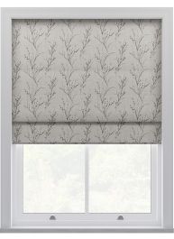 Laura Ashley Pussy Willow Embroidery Steel Roman Blind