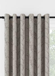 Laura Ashley Pussy Willow Embroidery Steel Eyelet Curtain